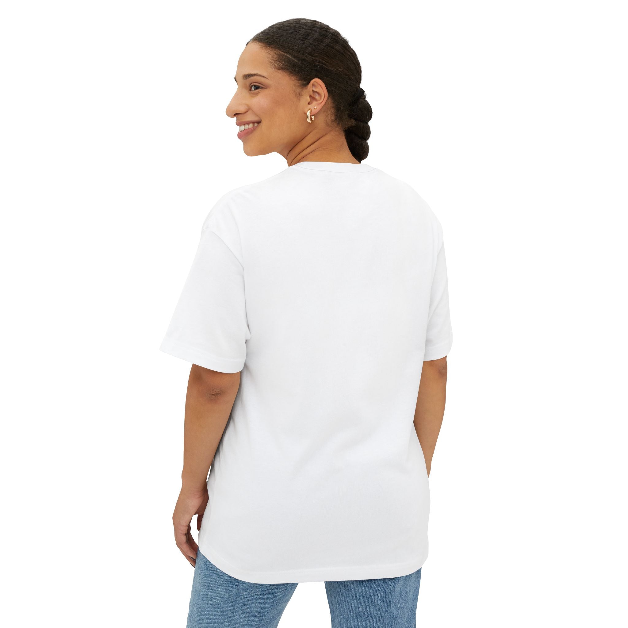 Boxy Tee — Minimal Gold '777' Lucky Number T-Shirt