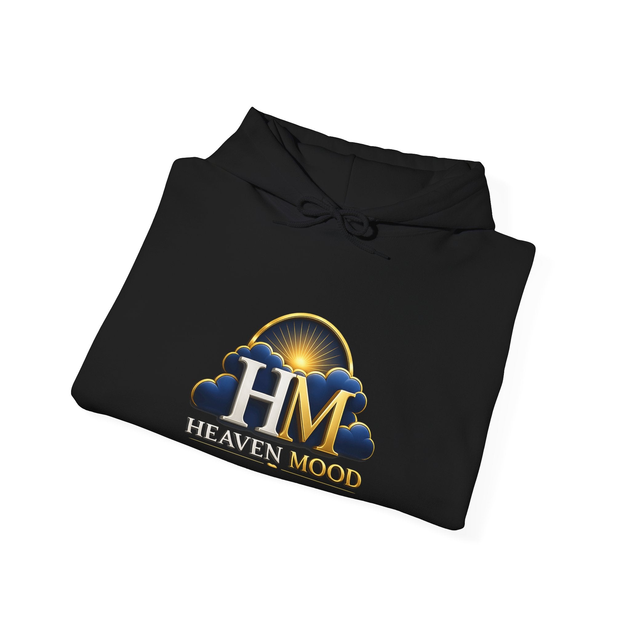 Heaven Mood Hoodie — Gold Cloud Logo Pullover