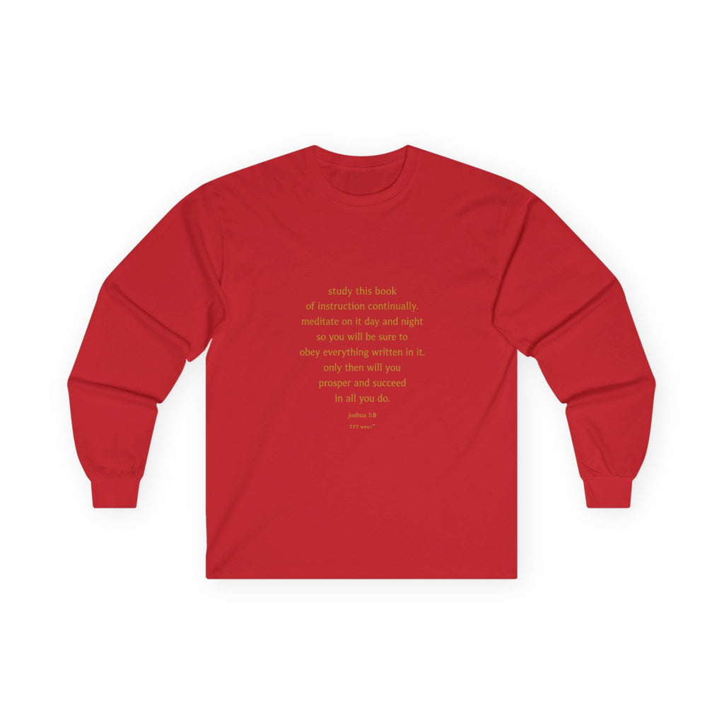 Inspirational Quote Long Sleeve Tee — Minimalist Positive Message Shirt