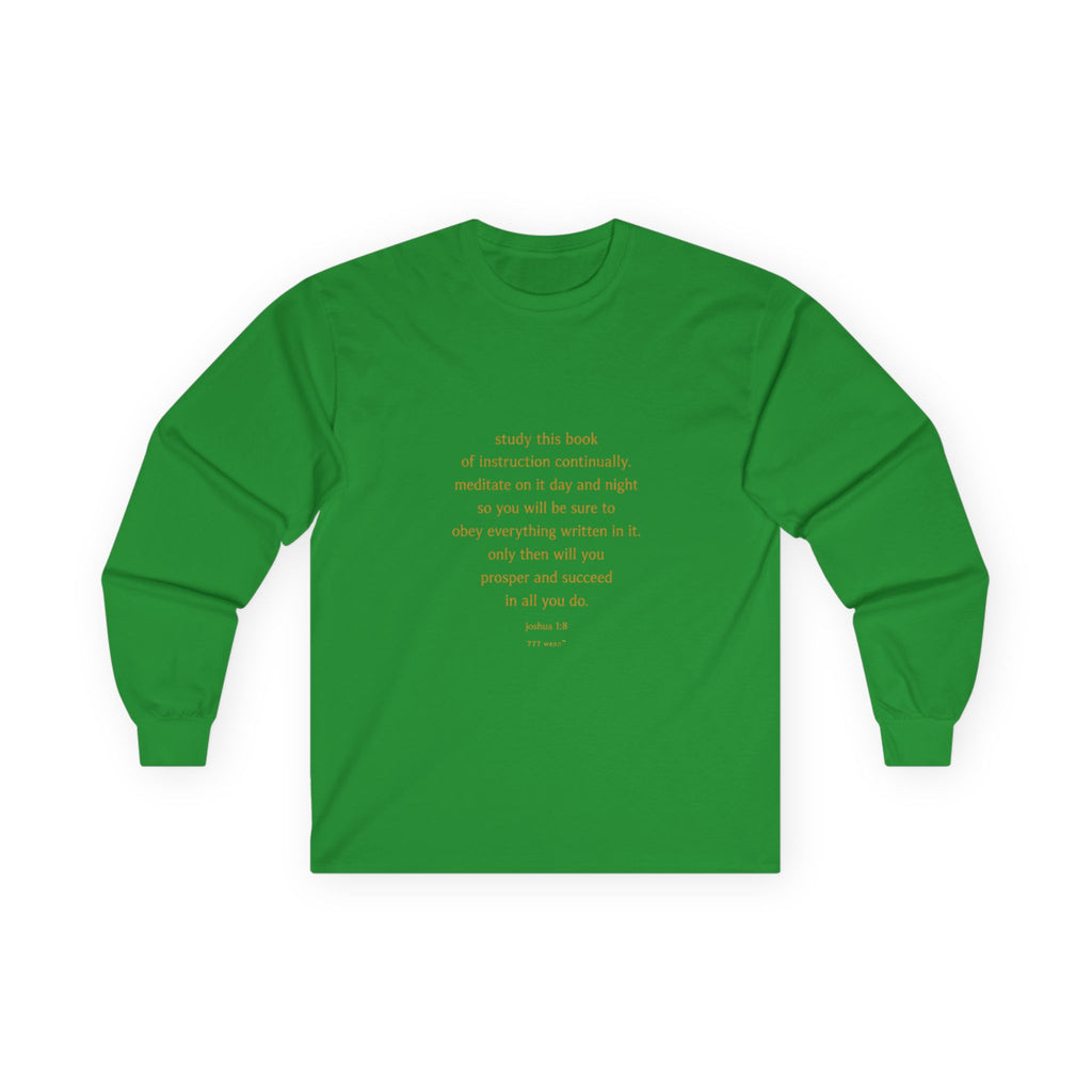 Inspirational Quote Long Sleeve Tee — Minimalist Positive Message Shirt
