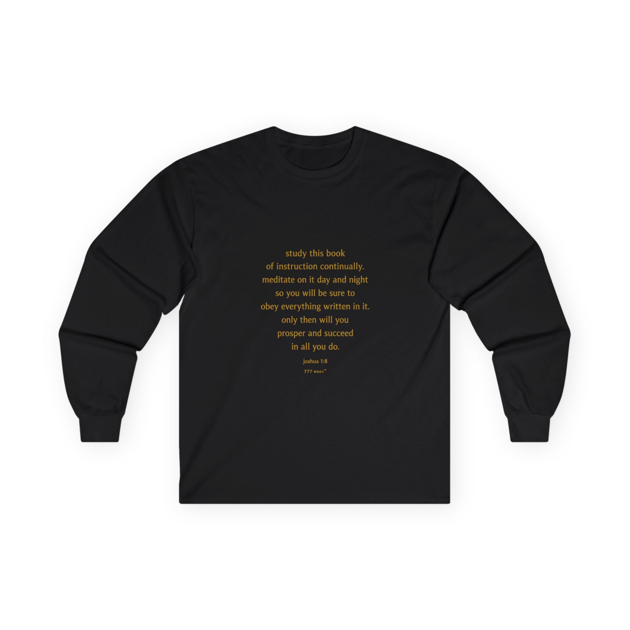 Inspirational Quote Long Sleeve Tee — Minimalist Positive Message Shirt