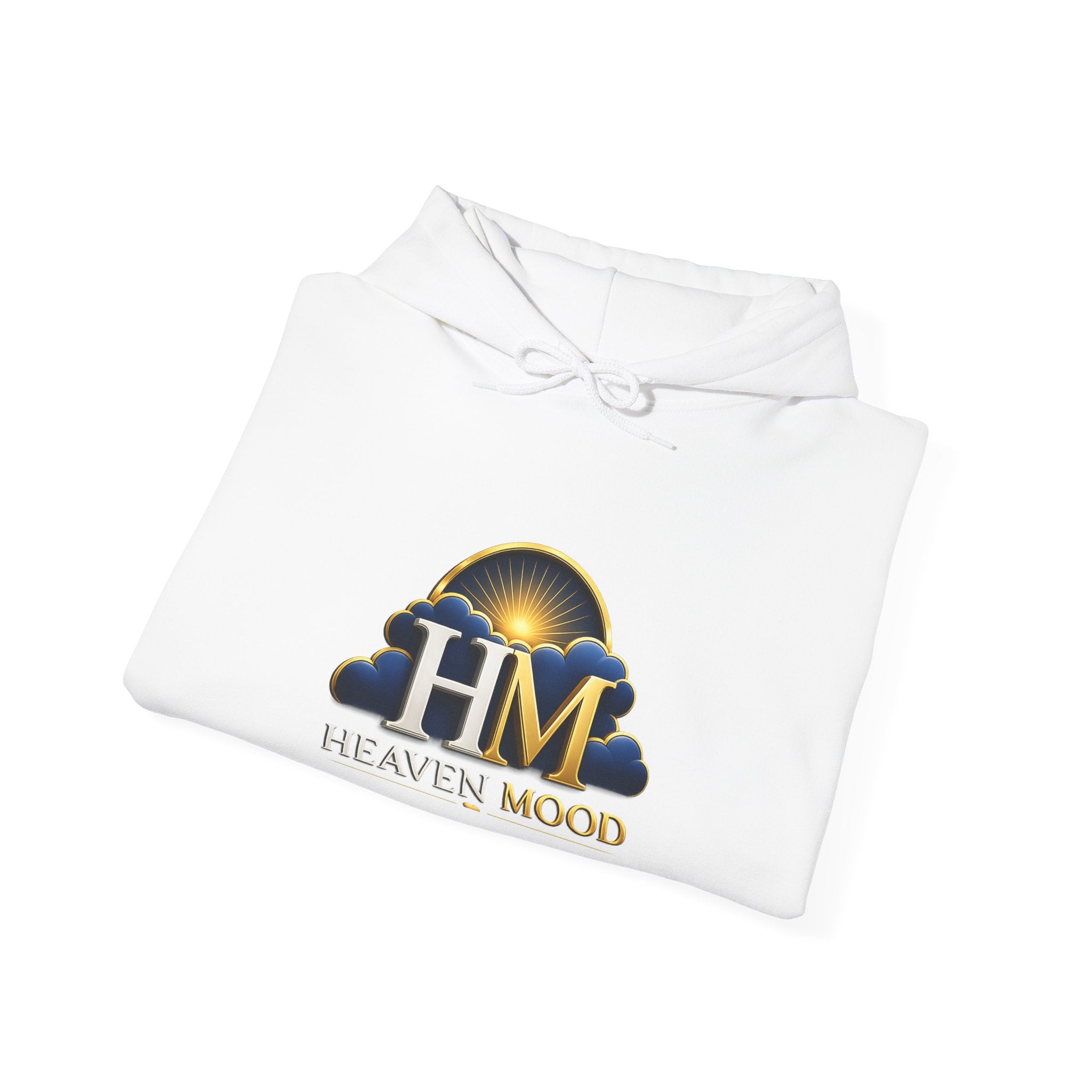 Heaven Mood Hoodie — Gold Cloud Logo Pullover