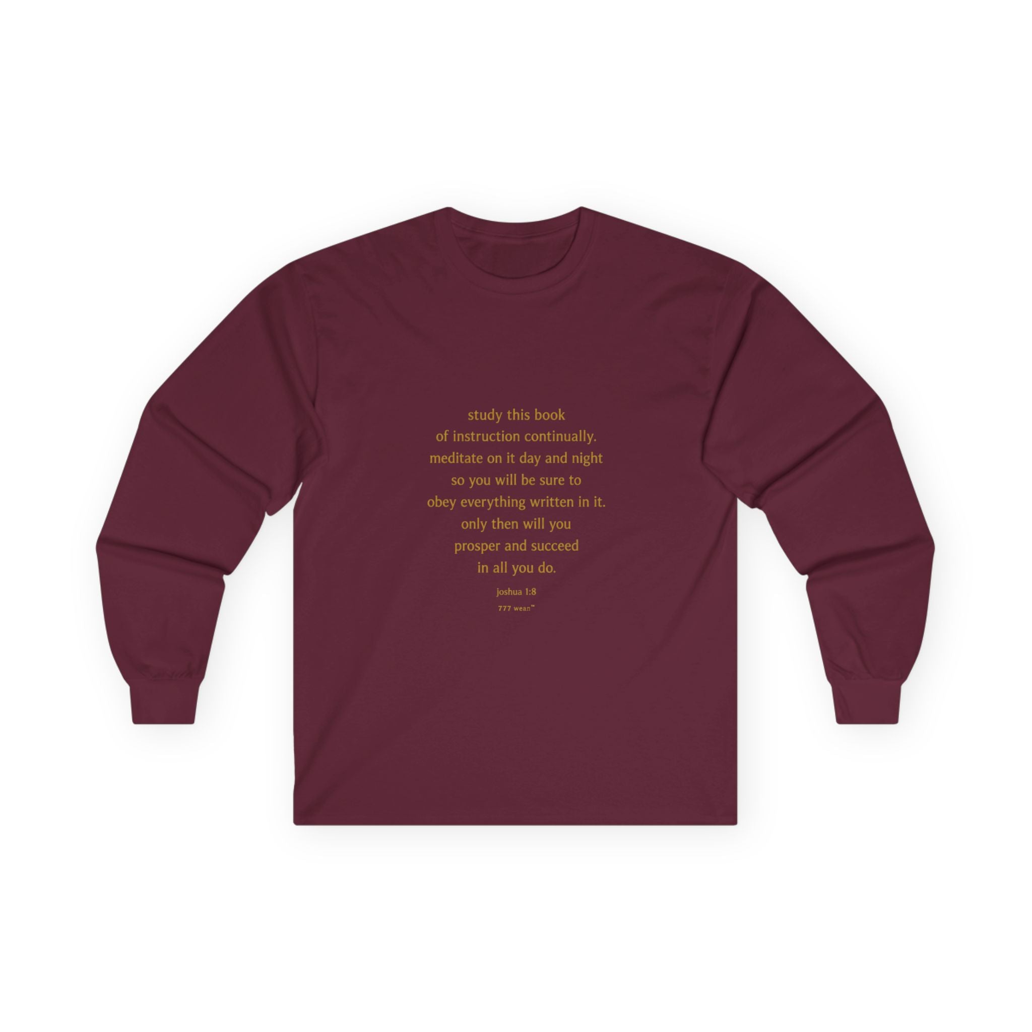 Inspirational Quote Long Sleeve Tee — Minimalist Positive Message Shirt
