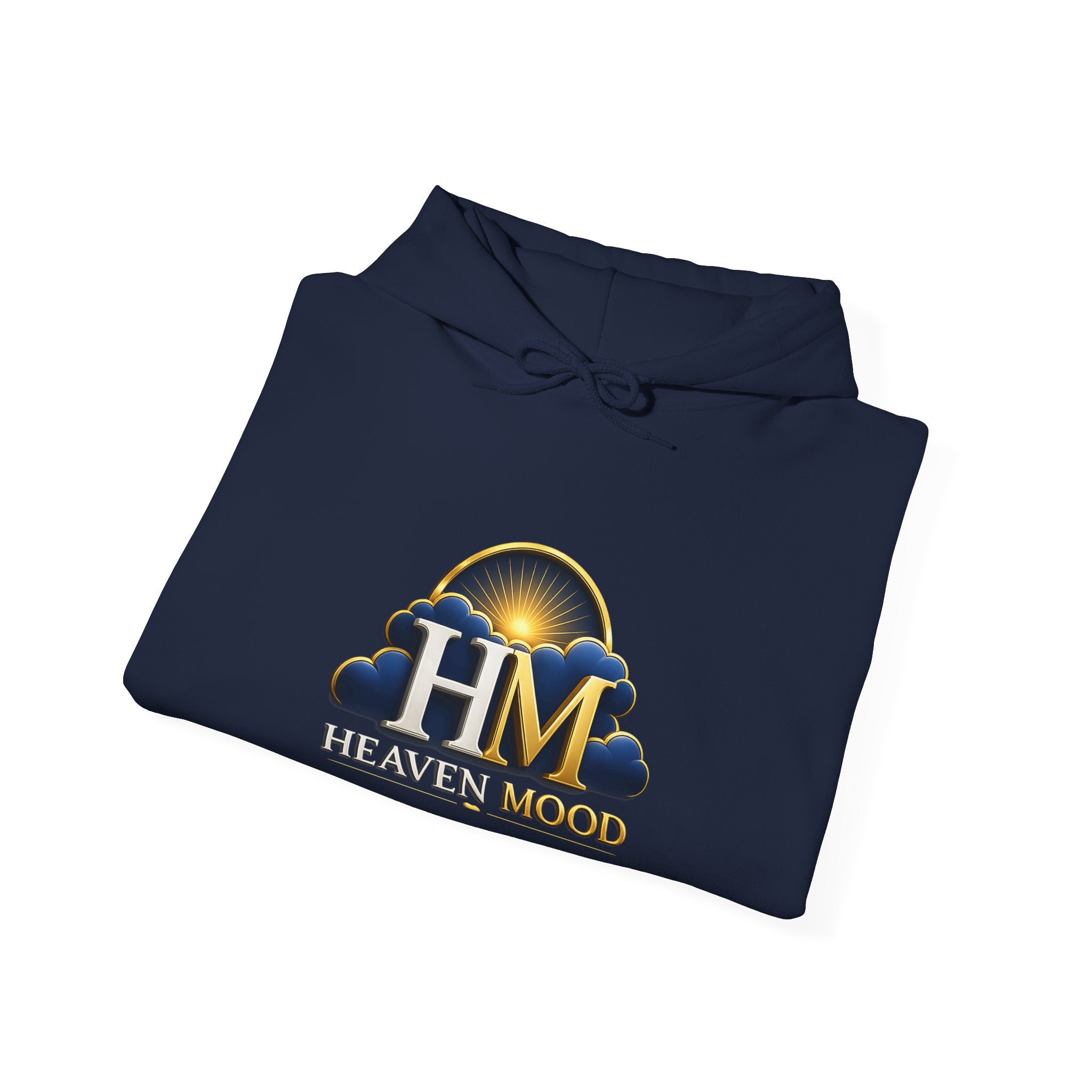 Heaven Mood Hoodie — Gold Cloud Logo Pullover