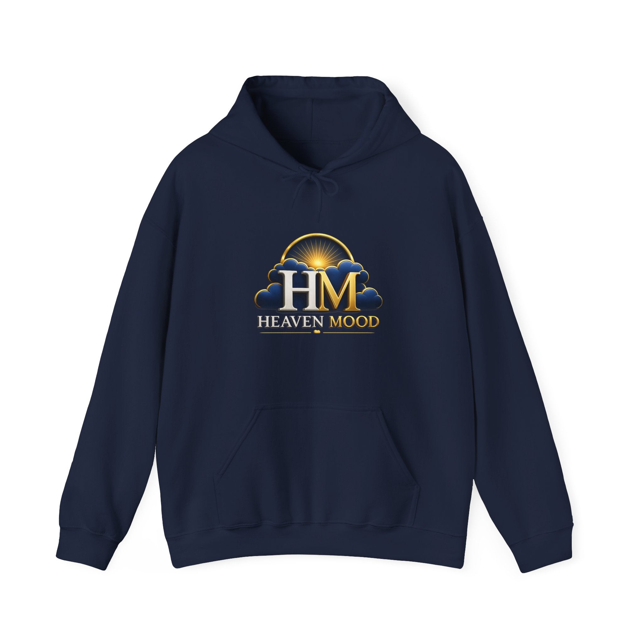 Heaven Mood Hoodie — Gold Cloud Logo Pullover