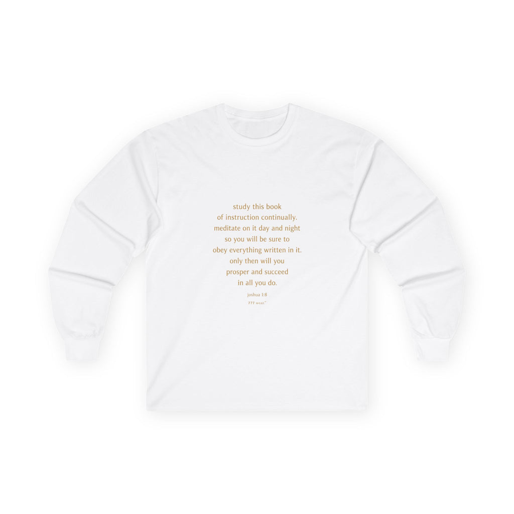 Inspirational Quote Long Sleeve Tee — Minimalist Positive Message Shirt