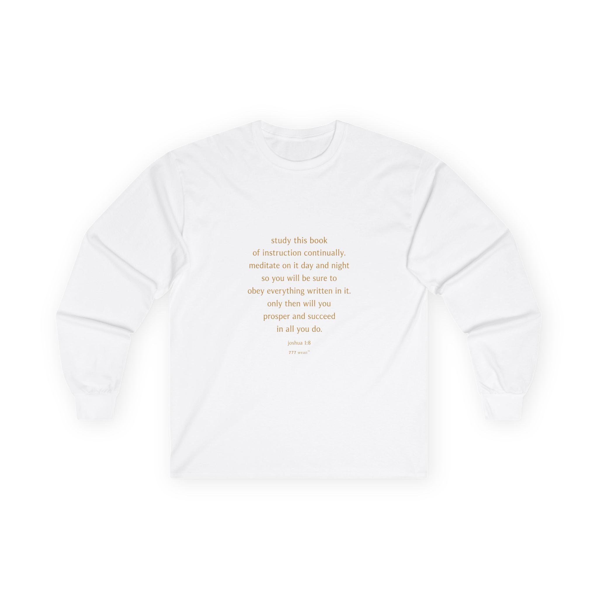Inspirational Quote Long Sleeve Tee — Minimalist Positive Message Shirt