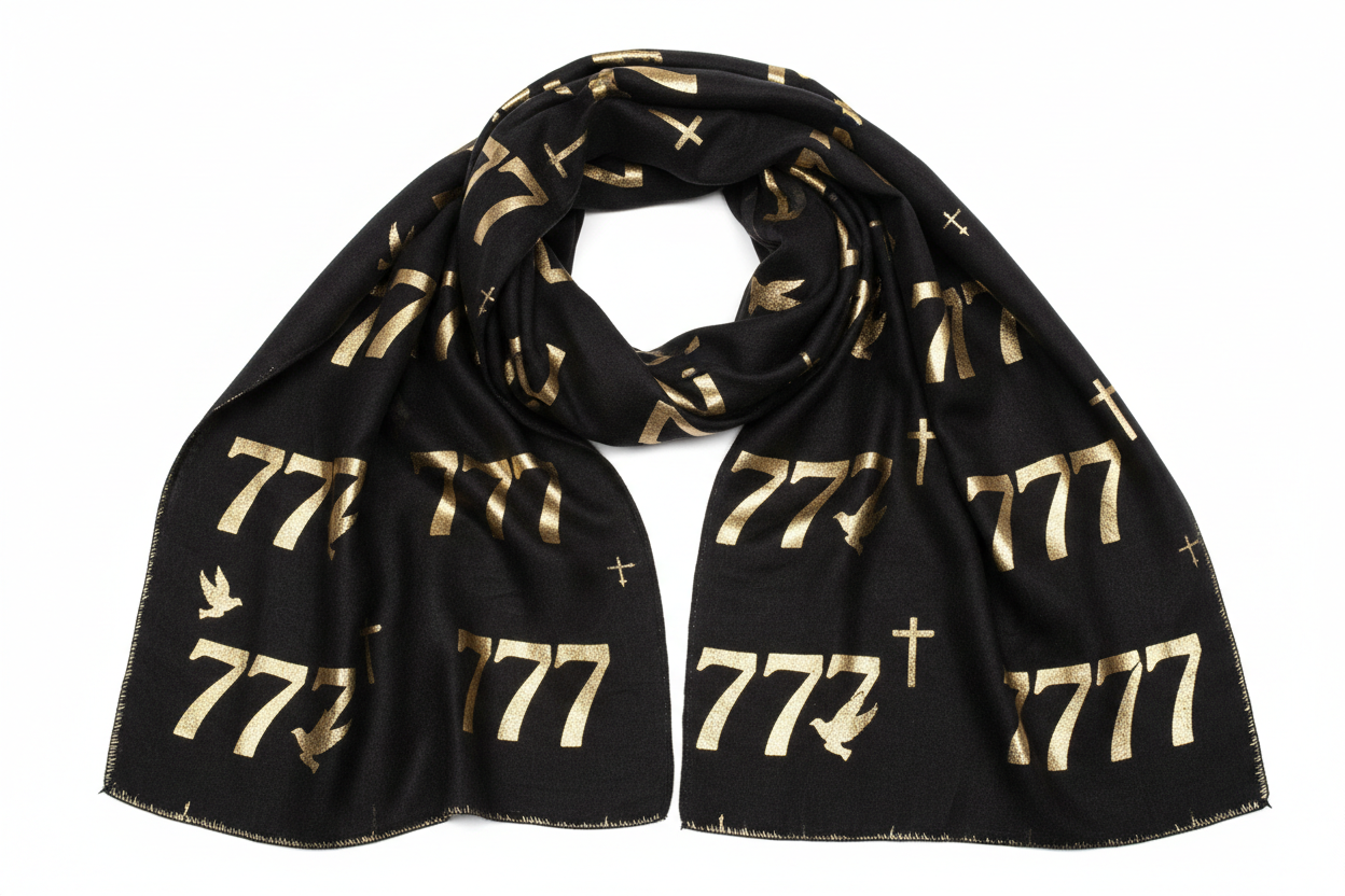 777 Black Scarf