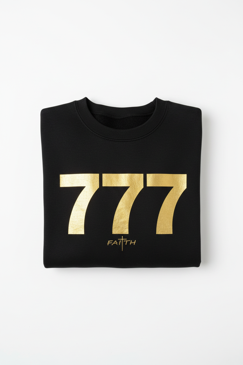 777 Black Sweatshirt