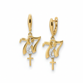 777 Gold Earrings