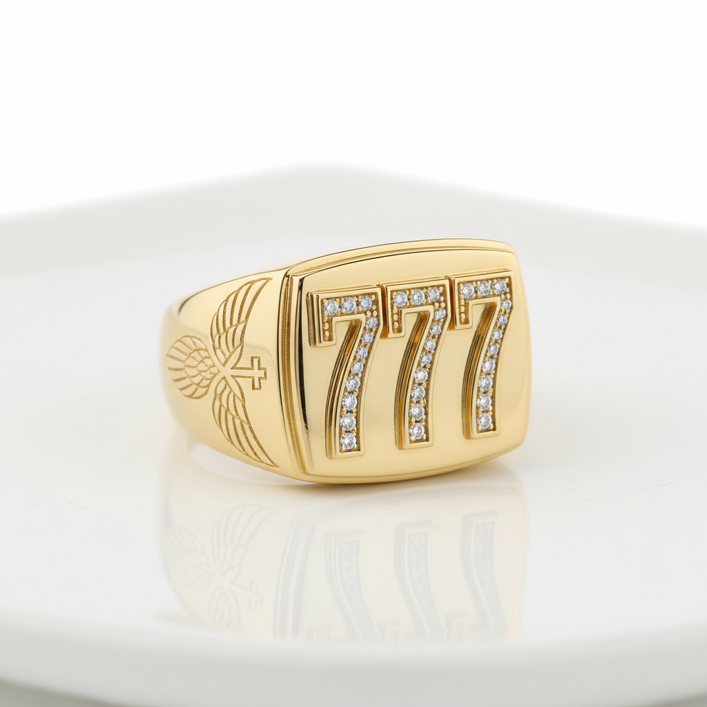 777 Gold Ring