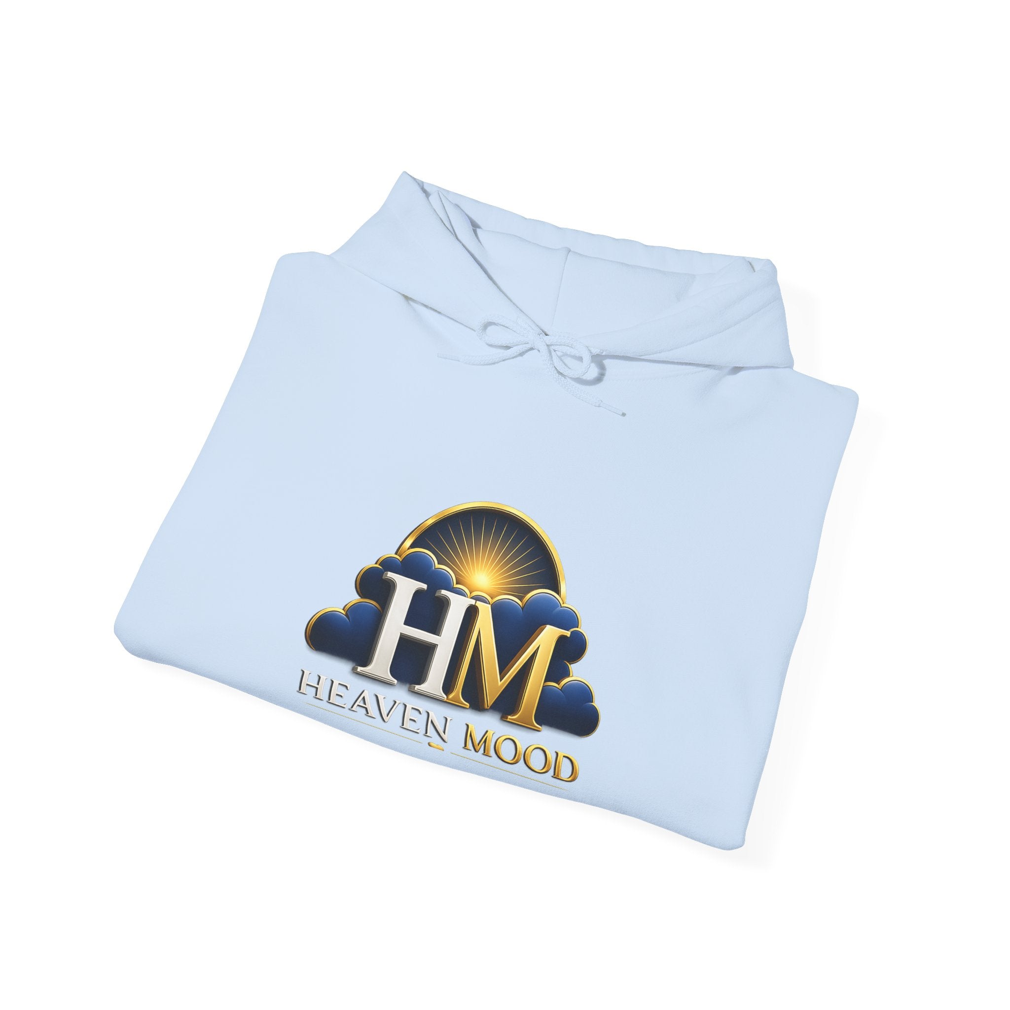 Heaven Mood Hoodie — Gold Cloud Logo Pullover