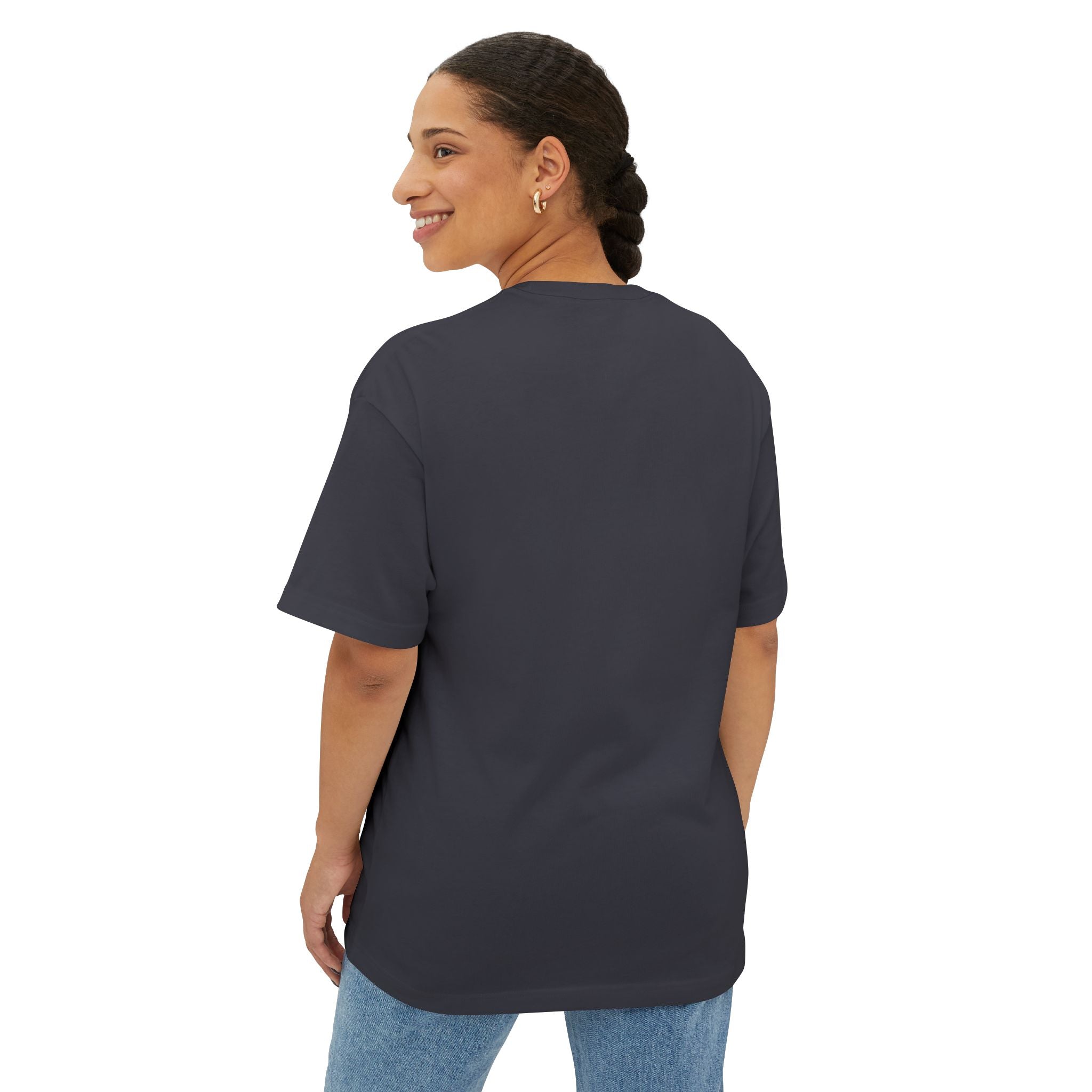 Boxy Tee — Minimal Gold '777' Lucky Number T-Shirt